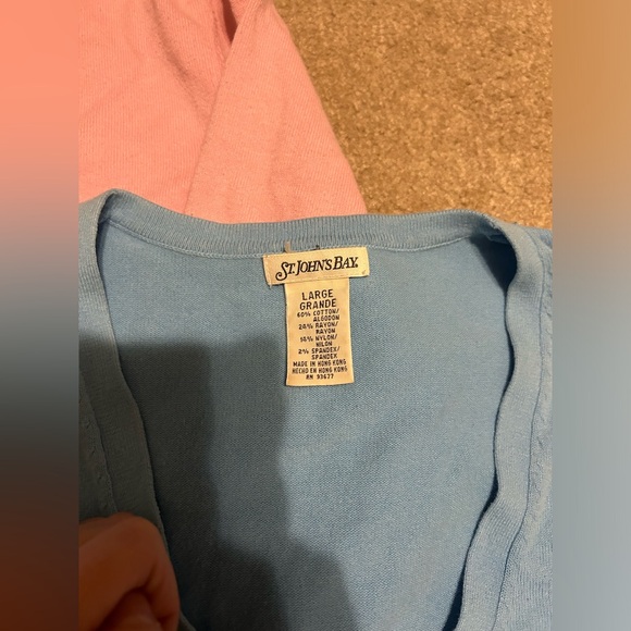 EUC Set of 2 Women’s Pink & Blue Cardigans - Picture 4 of 4